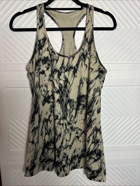 lululemon athletica Tie-Dye Racerback Tank in Beige and Black